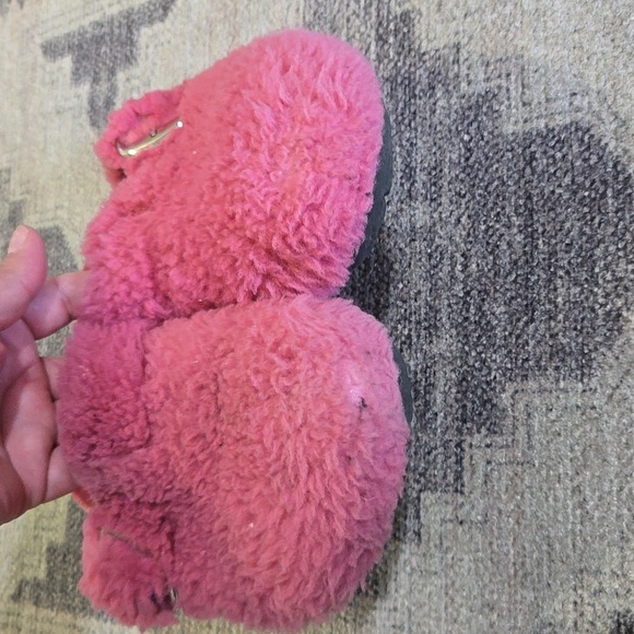 Birkenstock Boston Big Buckle Teddy Clogs Pink - Picture 4 of 9